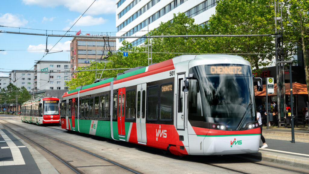 Tram-Train im neuen Fahrzeugdesign