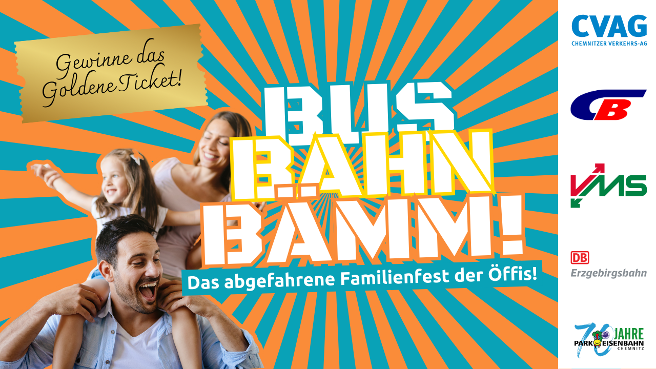 Bus Bahn Bämm! Das Familienfest bei der Parkeisenbahn im Chemnitzer Küchwald