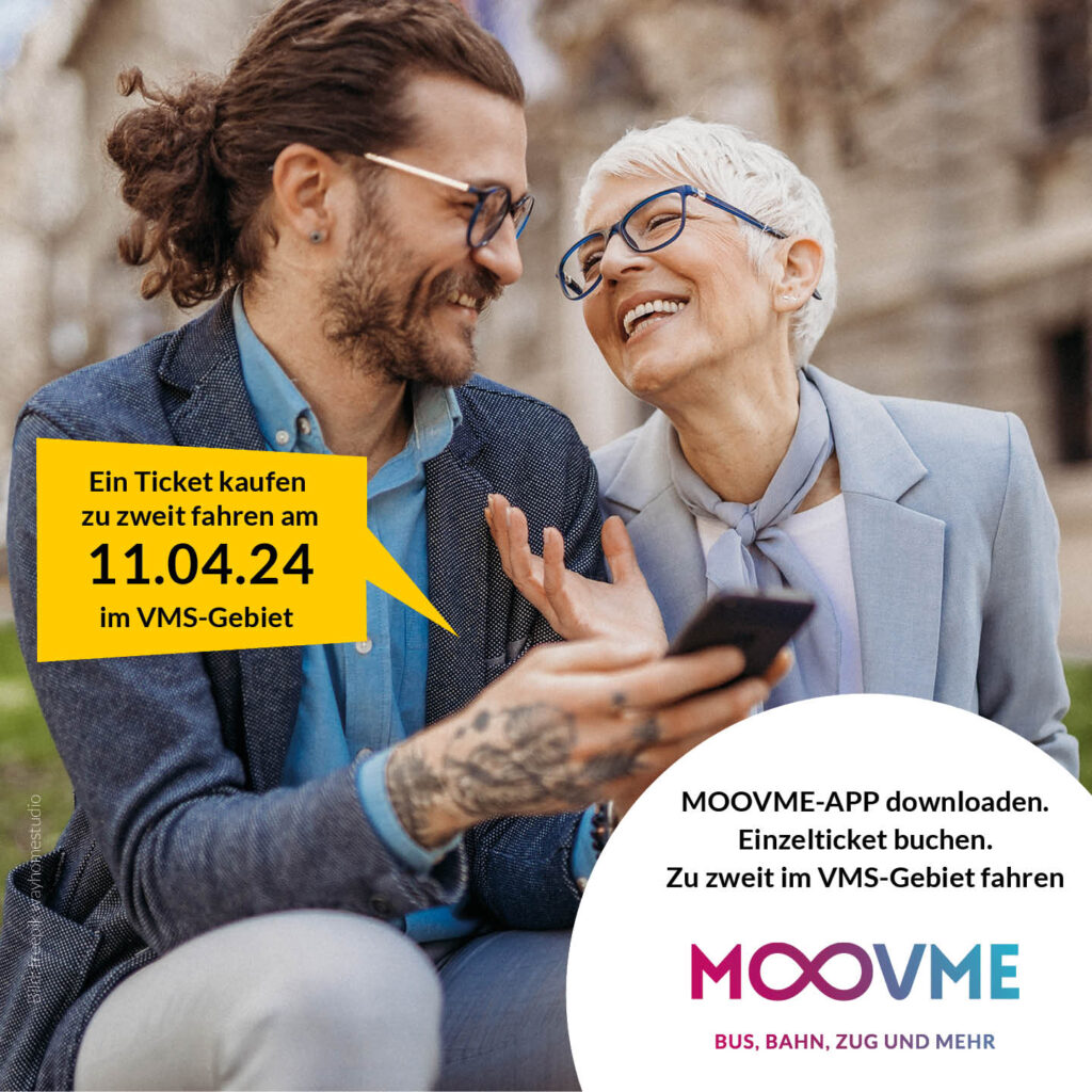 2 auf 1-Aktion in der MOOVME-App am 11.04.2024