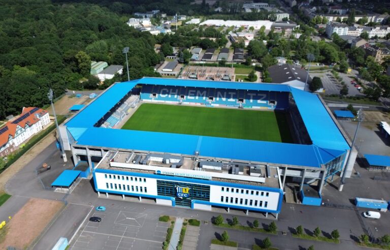 Luftbild vom CFC Stadion