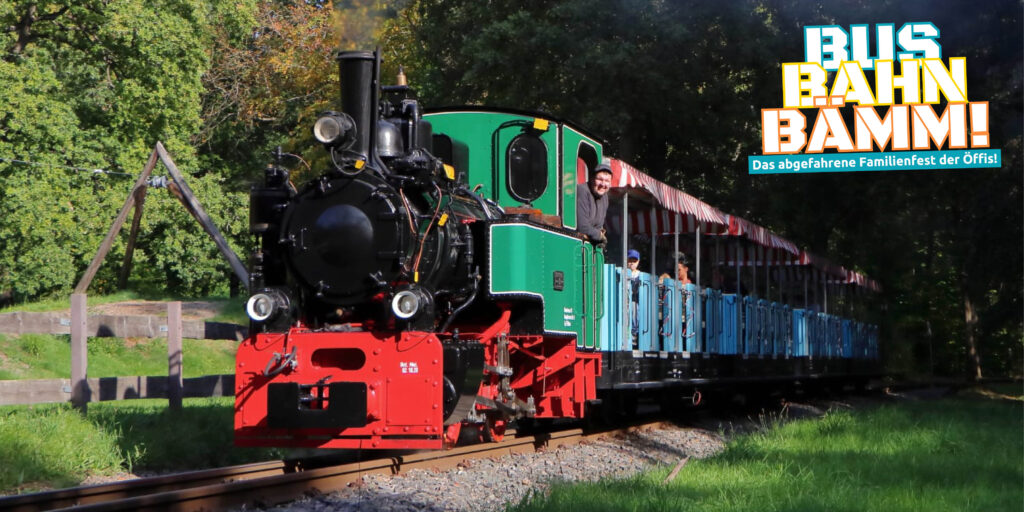 Parkeisenbahn Chemnitz fährt durch Küchwald