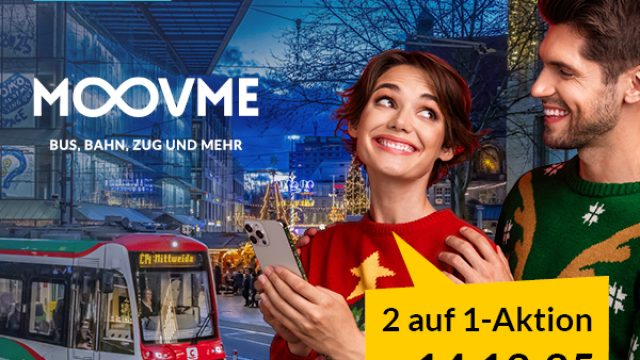MOOVME-App mit 2 auf 1-Aktion am 14.12.25 im VMS-Gebiet
