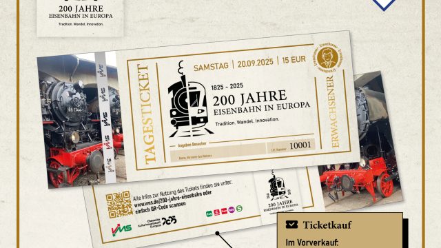 Newsbild 200 Jahre Eisenbahn Tickets