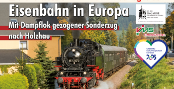 PRESS Plakat der Pressnitztalbahn anlässlich "200 Jahre Eisenbahn in Europa"